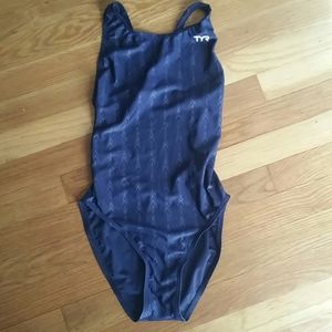 Women's TYR Navy Blue Swimsuit Small